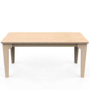 Table d'activités rectangulaire en bois de haute qualité avec finition naturelle pour les chambres d'enfants et les jardins d'enfants - Product Image 1