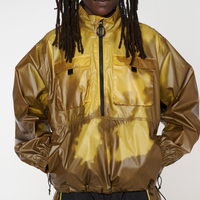 Fabricant personnalisé Vestes imperméables réactives à la chaleur Manteau extérieur fermeture éclair thermochromique en nylon ripstop Veste coupe-vent