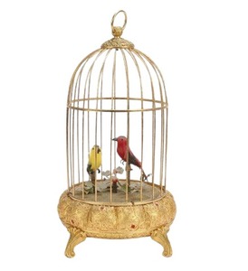 กรงนกโลหะสำหรับตกแต่งบ้านนกที่แขวนกรงนกเหล็กทนทานสำหรับสวนระเบียงและของตกแต่งบ้าน - Product Image 1