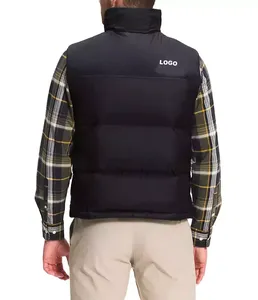 Casual Men Canvas Winter Vests Wholesale Custom Made Lightweight Breathable High Quality Durable Sleeveless <b>Jackets</b> for Everyday - Product Image 2
