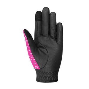 Recién llegado, guantes ecuestres de diseño personalizado, guantes de cuero para montar a caballo, antideslizantes, características de trabajo duro, pantalla táctil sensible - Product Image 3