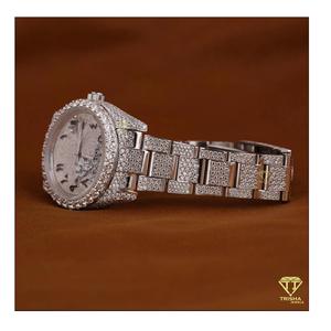 นาฬิกาข้อมือหรูสำหรับผู้ชายหน้าปัดแก้วขนาด42มม. มีตัวเลขอารบิกที่สวยงาม - Product Image 1