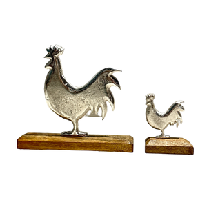 Aluminum Rabbit Sculpture for Christmas Decorations Accessories <b>Wooden</b> Base Tabletop Sculpture Bedroom Decorative Ornament - Product Image 2