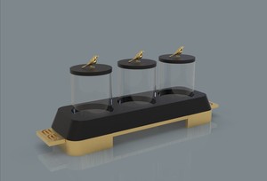 Juego de Tazones para Servir de Color Natural de Lujo, Ecológicos, Ligeros, con Tapa de Metal, Diseño Personalizable - Product Image 3