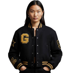 รับผลิตเสื้อแจ็คเก็ตหนังลายพรางแบบสั่งทำพิเศษสำหรับทีมเบสบอลวิทยาลัย คุณภาพสูง บริการ OEM - Product Image 1