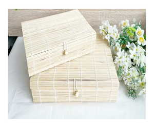 Boîtes cadeaux en bambou écologiques tissées à la main pour les cérémonies, les fêtes, le Nouvel An, Noël, les entreprises - Product Image 2