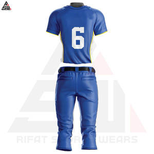 ชุดกีฬาเบสบอลระบายอากาศได้ดีชุดแข่งขันสำหรับผู้ใหญ่เสื้อเจอร์ซีย์และชุดทำจาก100% โพลีเอสเตอร์จากปากีสถาน - Product Image 5