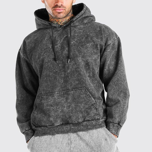 Sudaderas con capucha de felpa francesa para hombre, sudadera con logotipo personalizado, bordado de algodón en blanco, peso pesado, sudaderas con capucha de gran tamaño Unisex - Product Image 1