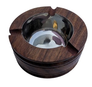 Ceniceros para Interiores y Exteriores, para el Hogar y la Oficina, Cenicero de Madera Hecho a Mano para Cigarrillos y Puros, Decorativo de Madera para Tabaco - Product Image 3