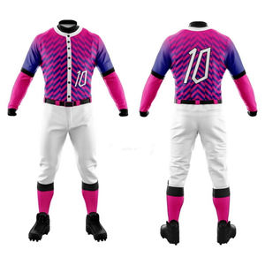 Uniforme de Béisbol con Logotipo Personalizado, Disponible en Todas las Tallas, Diseño Único, Conjunto de Camiseta y Pantalón de Béisbol Hecho en Fábrica - Product Image 1