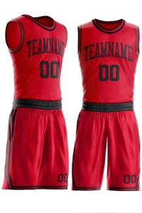 Ensemble de maillots de basket-ball Vêtements de sport respirants Maillots de basket-ball universitaires Formation Uniformes de basket-ball personnalisables disponibles - Product Image 5