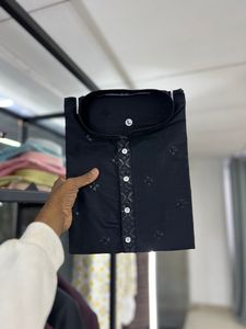 ผ้าฝ้ายแท้พร้อมงานปัก Kurta สําหรับเด็กผู้ชายขายออนไลน์ - Product Image 3