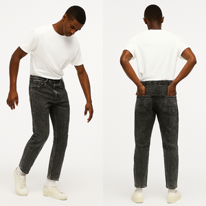 Sandra Trader Men's กางเกงเอวสูงปานกลางผ้าฝ้าย100% ระบายอากาศป้องกันการเกิดรอยยับน้ำหนักเบา - Product Image 2