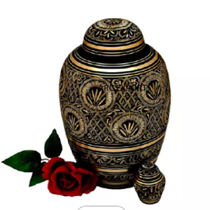 Vente en gros d'urnes funéraires de décoration modernes pour adultes urnes funéraires rondes en laiton meilleure vente à prix abordable - Product Image 4