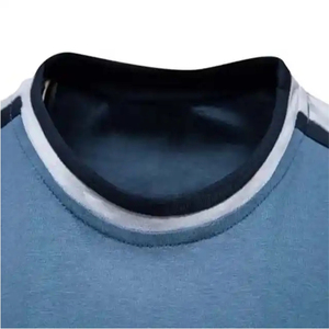 Venta al por mayor mejores precios camisetas de algodón para los hombres en buena calidad tela estirable Material ropa deportiva hombres camisetas - Product Image 2