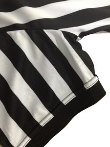 <b>Black</b> White Stripe Women's <b>Polo</b> Shirt Collared Referee Shirt Officials Jersey Halloween Costume Waitress Uniform - Product Image 6
