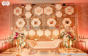 Western Stage Candle Walls for Event and <b>Parties</b> Wedding <b>Gold</b> Metal Candle Back Walls Designer Wedding <b>Decor</b> Metal Candle Walls - Product Image 3
