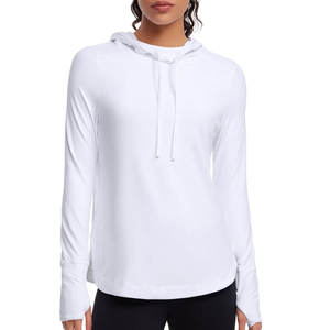 Women's UPF 50+ Sun Protection Long Sleeve <b>Hoodie</b> Lightweight Running Sweatshirt with <b>Thumb</b> <b>Hole</b> - Product Image 1