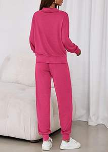 Ensemble de survêtement oversize pour femmes, survêtement confortable pour femmes, sweat-shirt à capuche et jogging, ensemble de survêtement décontracté pour femmes, tenue quotidienne - Product Image 5