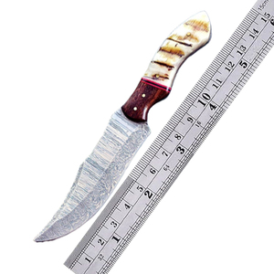 Cuchillo de Caza ZR Personalizado OEM, Cuchillo de Supervivencia SK6 con Mango de Madera, Hoja Fija, Cuchillo Desollador - Product Image 6