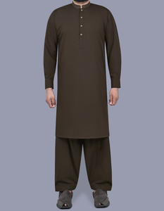100% High Quality Customized <b>Men</b> Cotton <b>Shalwar</b> <b>Kameez</b> Sets Indian Pakistani Collar Style OEM Customizable - Product Image 4