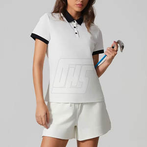 Tenue de golf pour femmes, haut polo et jupe en tissu extensible doux, pour le golf professionnel et les entraînements - Product Image 3