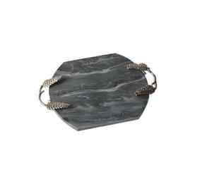 Black <b>Marble</b> <b>Tray</b> Custom Size Eco-Friendly Home Decor Serving <b>Tray</b> for Food Serving - Product Image 5