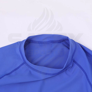Rashguard MMA de haute qualité respirant en spandex/nylon UPF50+ personnalisable à manches longues, vêtements de fitness, entraînement BJJ, service OEM - Product Image 3