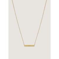 Collier barre Heritage en or massif 14 carats, colliers superposés tendance, longueur de chaîne réglable, unisexe