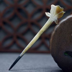 UTILISATEUR ARTISANAL POLI CORNE DE BUFFALO ACCESSOIRES DE CHEVEUX Fourchette Bâton Barrettes Clips pour Bijoux Matiss Hair Styling - Product Image 5