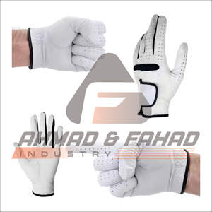 Guantes de golf personalizados de alta calidad para hombre, empuñaduras de mano de cuero genuino transpirables, guantes deportivos apropiados de gama alta para mano izquierda - Product Image 1