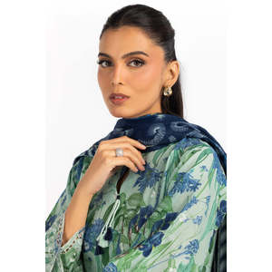 ชุดลำลองสไตล์โบโฮ IUSTKSD-2216 แบบ 3 ชิ้น ลายพิมพ์ พร้อมปกปักลายแมนดาริน ระบายอากาศได้ดีและมีสไตล์ - Product Image 6