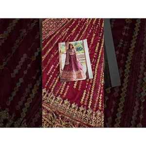 Conjunto de Lehenga Choli de Seda Qalamkar Shadmani Luxury Formal TC-1615 ALYA-SH-04, Estilo de Vestido Pakistaní, Ropa India Suave con Salwar - Product Image 2
