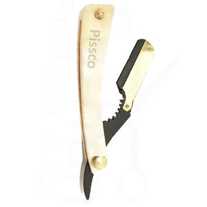 Navaja de Afeitar Plegable de Acero Inoxidable con Hoja Recta, Maquinilla de Afeitar Manual para Hombres - Product Image 3