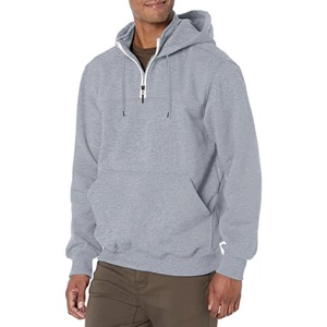 Jersey con capucha de manga regular para hombre con estampado personalizado, sudaderas de invierno informales holgadas con cremallera, tela francesa bordada - Product Image 5