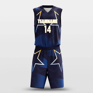 Kit de basket-ball personnalisé OEM nouveau design vêtements de sport respirant équipe club uniforme avec ballon de basket pour le Pakistan - Product Image 3