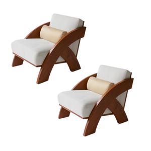 Living Room <b>Sofa</b> Simple Nordic Chair Fabric Solid Wood Frame Armchair Best Quality Customized Color And Size - Product Image 2