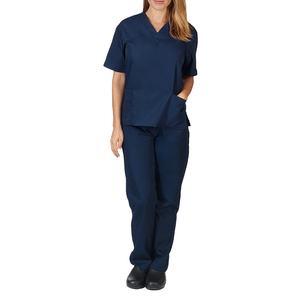 Tenues médicales professionnelles à col en V pour femmes, ensembles d'uniformes d'hôpital avec deux poches avant, ensembles de blouses d'infirmière 2026 - Product Image 4