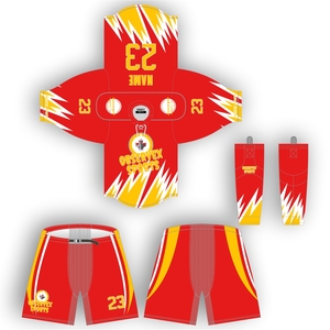 Adult & Youth Ice Hockey Uniform Package Pro Style Ice Hockey Team Uniform with Shell Pants and <b>Socks</b> - Product Image 1