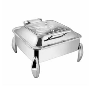 Plat à réchaud carré en acier inoxydable avec cadre, 7 L, à prix avantageux, serveur de buffet carré en acier inoxydable, plat à réchaud avec cadre en acier - Product Image 6