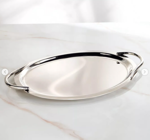 Plateaux en métal doré et argent avec gradins, bols design moderne Diwali Home Decor de table pour salade, fruits et noix, Inde - Product Image 3