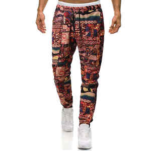 Pantalones de jogging informales para hombre con cierre de cintura elástica, pantalones y pantalones personalizables con diseño de impresión por sublimación ligera - Product Image 4