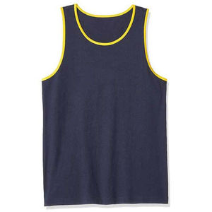 OEM personnalisé 2025 grande taille hommes coton Gym débardeurs respirant tricoté Fitness musculation entraînement Singlet rayé conception - Product Image 6