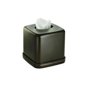 Porte-serviettes en métal enduit de poudre noire avec un design moderne parfait pour la vaisselle à la maison et la solution de stockage de papier de soie - Product Image 1