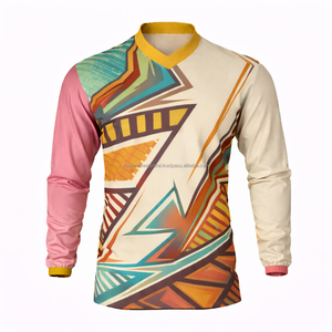 Maillot de motocross Pro Fit en tissu extensible MX Enduro avec panneaux respirants, ventilation, OEM ODM personnalisé, été, 1 pièce, anti-UV - Product Image 6