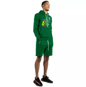 Conjunto de Sudadera con Capucha y Pantalones Cortos para Hombre, Ropa Deportiva Moderna, Sudadera de Manga Larga y Pantalones Cortos - Product Image 3