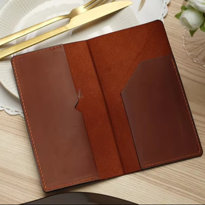 LBH-0104เช็คบิลหนังแท้สำหรับร้านอาหารที่เก็บลายตามสั่งโลโก้ร้านอาหาร - Product Image 1
