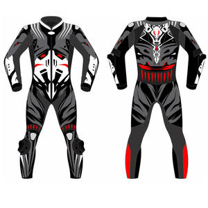 Traje de Motociclismo de Una Pieza Personalizado al por Mayor, Transpirable, Impermeable, de Cuero, para Hombre y Mujer, Cortavientos, Nuevo para Carreras de Motos - Product Image 4