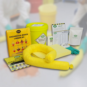 Chemical Spill Kit 15 Liter with Pail Portable Chemical Leak Control Absorbent Spill Kit for Industrial Plant Workshop - Product Image 1