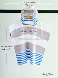 Poncho de toalla con capucha para niños, colección de Poncho de verano - Product Image 4